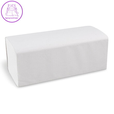 Papírové ručníky tissue ZZ, 2-vrstvé 25x21 cm, bílé (3200ks)