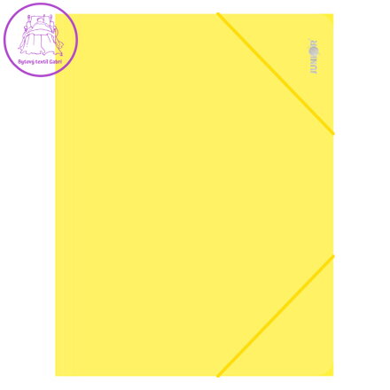 Zakládací mapa s gumičkou PP/A4, žlutá