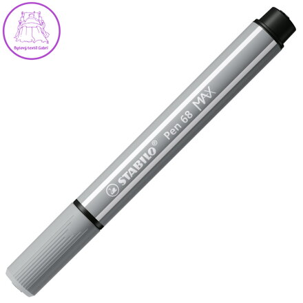 Fix vláknový STABILO Pen 68 MAX stříbrno šedý