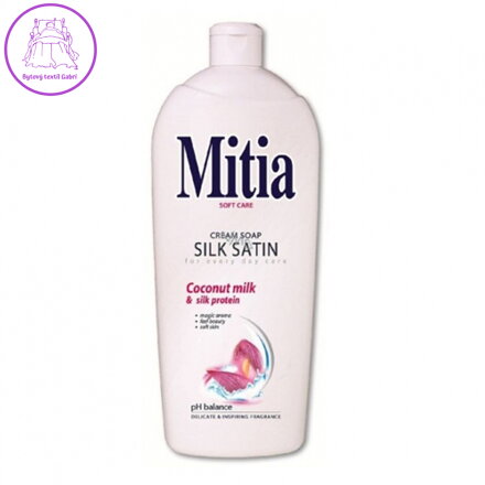 Tekuté mýdlo náhradní náplň Mitia Silk Satin s kokosovým mlékem 1l