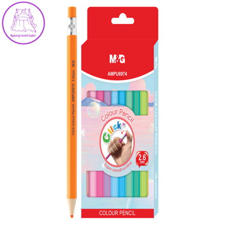 Pastelky Click M&G plastové 12 ks