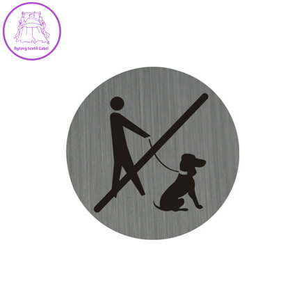 Piktogram 7,5 cm - Zákaz vstupu so psom