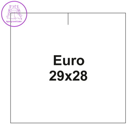Etikety cen. EURO 29x28 hranaté - 700 etikiet/kotúčik, biele