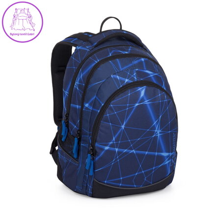Školní batoh BagMaster Digital 24 A - modrý laser