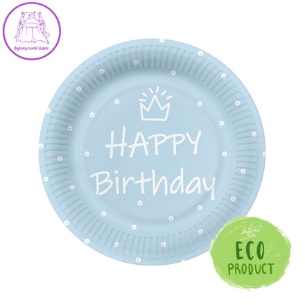 Papírový talíř PAW Eco 23 cm Special Day - light blue