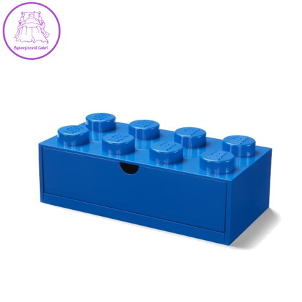 LEGO stolní box 8 se zásuvkou - modrá
