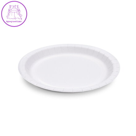 Papírový talíř (FSC Mix) extra-pevný bílý Ø23cm [100 ks]