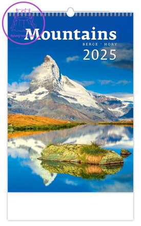 Nástěnný kalendář 2025 Hory/Berge/Mountains