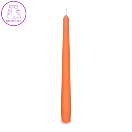 Svíčka kónická oranžová Ø23 x 245 mm [10 ks]