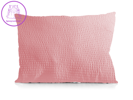 Krepový povlak na polštář růžový