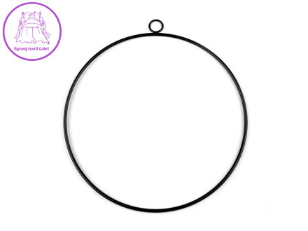 Kovový kruh na lapač snů / k dekorování Ø25 cm