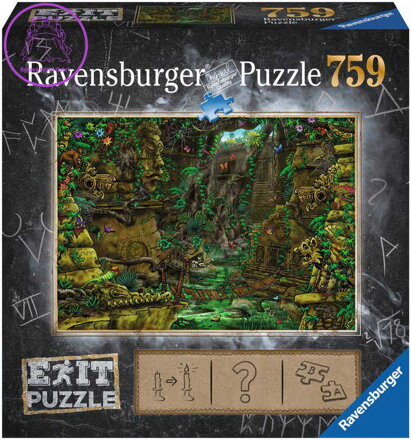 RAVENSBURGER Hra puzzle únikové Tajemný chrám 759 dílků 70x50cm skládačka 2v1