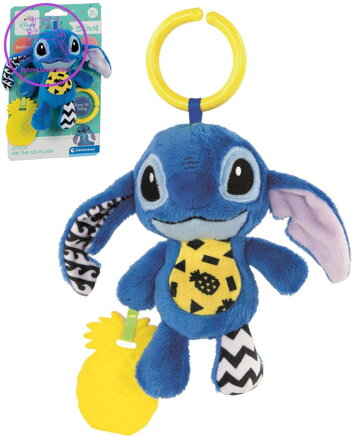 CLEMENTONI PLYŠ Stitch baby kousátko chrastítko pro miminko