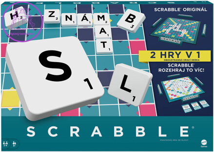 MATTEL HRA Scrabble originál 2v1 CZ *SPOLEČENSKÉ HRY*