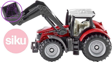 SIKU Model traktor Massey Ferguson s předním nakladačem 1:87 kov