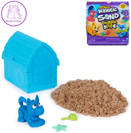 SPIN MASTER Kinetic Sand pejsek v boudě herní set kinetický písek 4 druhy