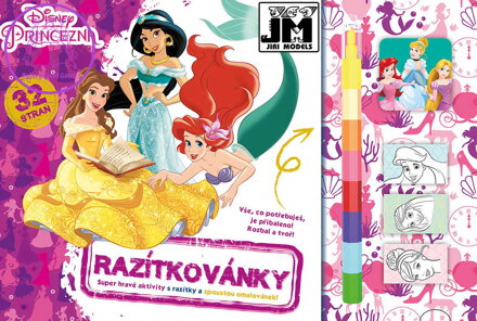 JIRI MODELS Razítkovánky Disney Princezny kreativní sešit s aktivitami