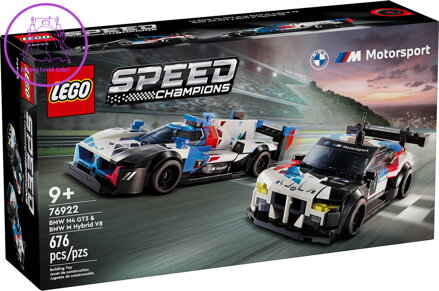 LEGO SPEED CHAMPIONS BMW M4 GT3 + BMW M Hybrid V8 76922 STAVEBNICE