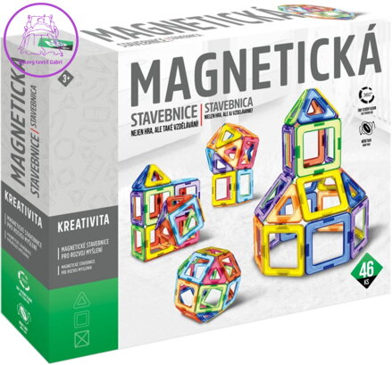 EP Line Stavebnice magnetická 46 dílků skládačka v krabici