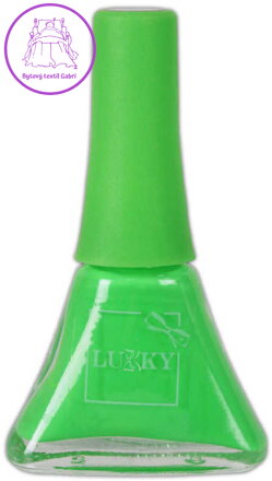 LUKKY Lak na nehty Lollipopz dětský Zelený slupovací 5,5ml na kartě