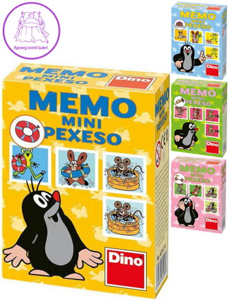 DINO Pexeso  MEMO MINI Krtek (krteček) 4 druhy