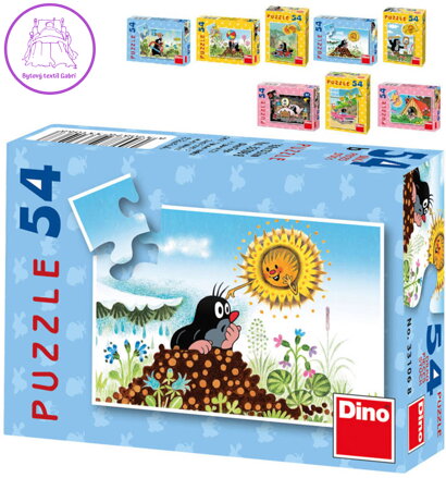 DINO PUZZLE 54 dilků Krteček mix