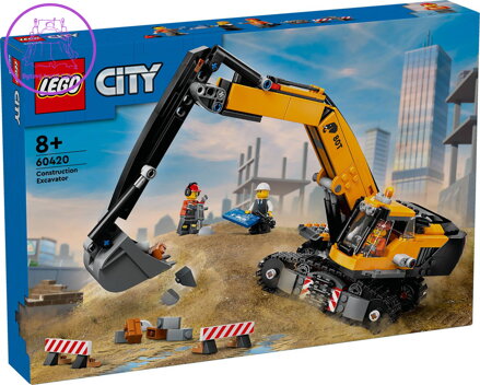 LEGO CITY Žlutý bagr 60420 STAVEBNICE