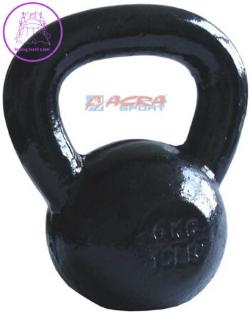 ACRA Činka jednoruční Kettlebell kovová 8 kg