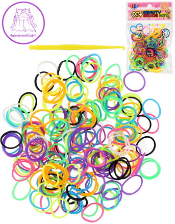 UDĚLEJ SI NÁRAMEK Gumičky LOOM BANDS 200ks mix barev II.