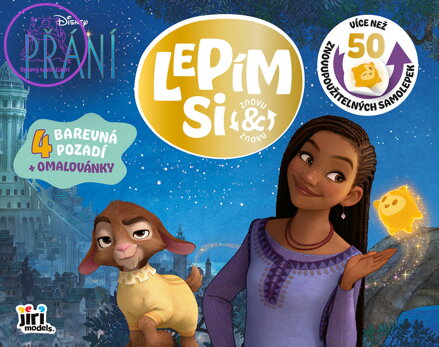 JIRI MODELS Lepím si znovu Disney Přání zábava se samolepkami