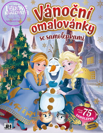 JIRI MODELS Vánoční omalovánky Ledové Království (Frozen) se samolepkami