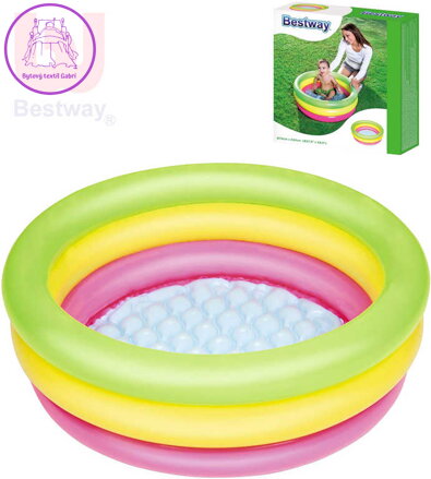 BESTWAY Baby bazének kruhový 70x24cm nafukovací brouzdaliště 51128