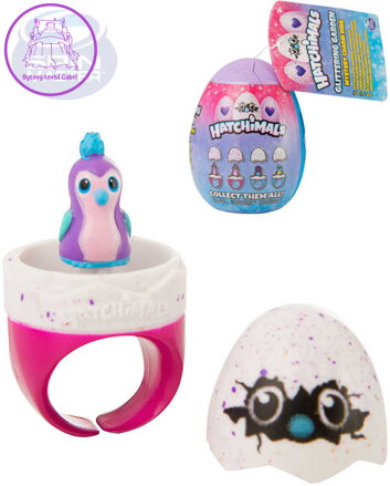 SPIN MASTER Hatchimals set prstýnek s figurkou ve vajíčku 8cm s překvapením