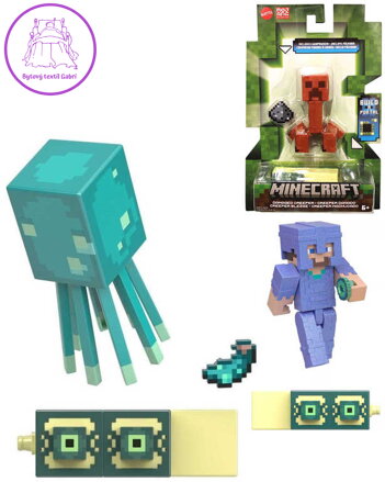 Minecraft figurka kloubová 8cm s doplňkem různé druhy plast