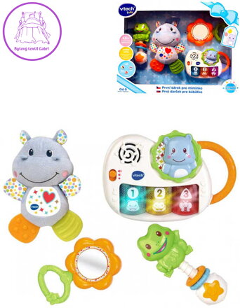 Vtech Baby První dárek pro miminko set 4 hračky klučičí na baterie Světlo Zvuk