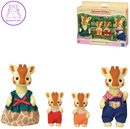 Sylvanian Families rodina žiraf set 4 figurky žirafí rodinka v krabici