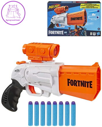 HASBRO NERF Fortnite SR Blaster se zaměřovačem set s 8 soft náboji