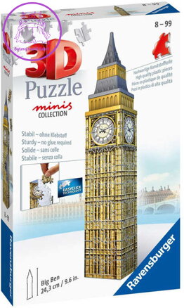 RAVENSBURGER Puzzle 3D Mini budova Big Ben 54 dílků plast