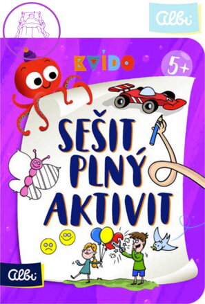 ALBI Sešit plný aktivit 5+ Kvído interaktivní úkoly pro děti