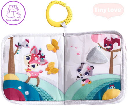 TINY LOVE Baby závěsná knížka se zvířátky Tiny Princess Tales pro miminko