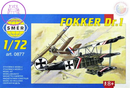 SMĚR Model letadlo Fokker Dr.I 1:72 (stavebnice letadla)