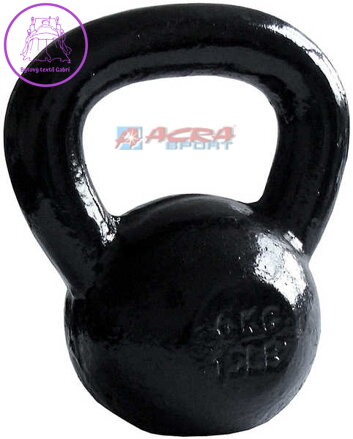 ACRA Činka jednoruční Kettlebell kovová 4 kg