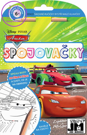 JIRI MODELS Spojovačky Auta (Cars) set s tužkou