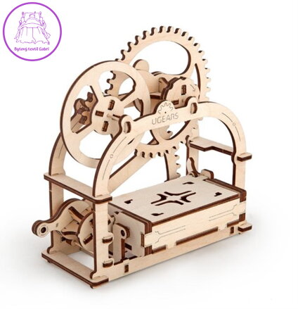 UGEARS 3D puzzle Mechanická krabička 61 dílků