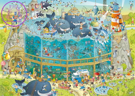 HEYE Puzzle Šílená ZOO: Expozice Oceán 1000 dílků