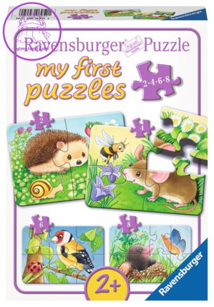 RAVENSBURGER Moje první puzzle Zvířátka v zahradě 4v1 (2,4,6,8 dílků)