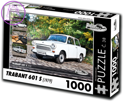 RETRO-AUTA Puzzle č. 38 Trabant 601 S (1979) 1000 dílků