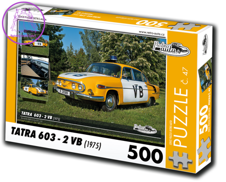 RETRO-AUTA Puzzle č. 47 Tatra 603-2 VB (1975) 500 dílků