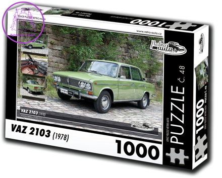 RETRO-AUTA Puzzle č. 48 Vaz 2103 (1978) 1000 dílků