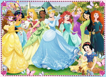 RAVENSBURGER Puzzle Disney princezny: Čas zazářit XXL 100 dílků